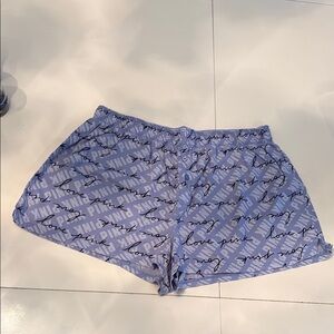 PINK Victoria's Secret Lavender Script Pajama Shorts